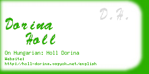 dorina holl business card